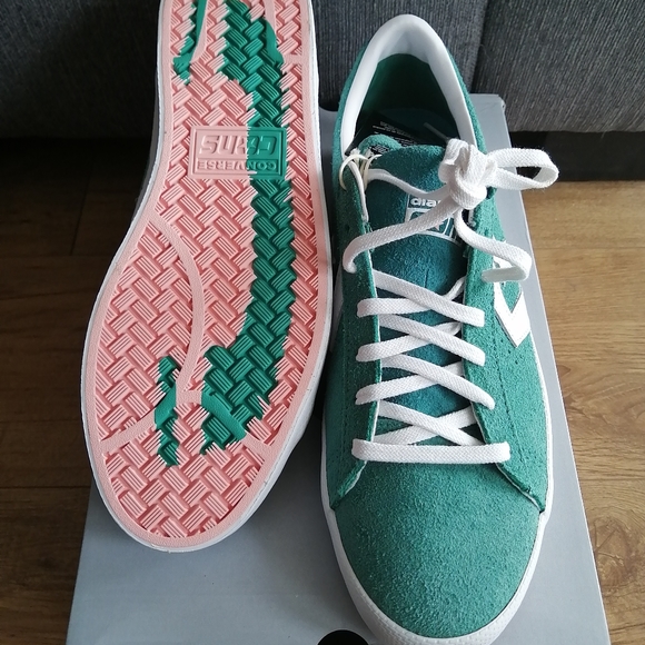 Converse X Dial Tone Vulc Pro Leather. Size 11 Men U.S. Vintage Jade Green. - Picture 9 of 12